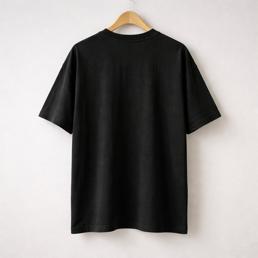 SRK Smoking Kills Back Printed Oversized T-Shirt – Black