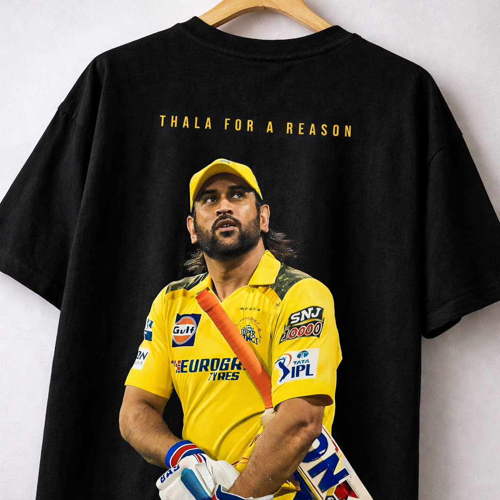 CSK Legacy Oversized T-Shirt - Thala For A Reason