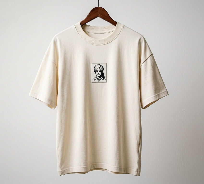 Bhagat Singh Tribute Oversized T-Shirt