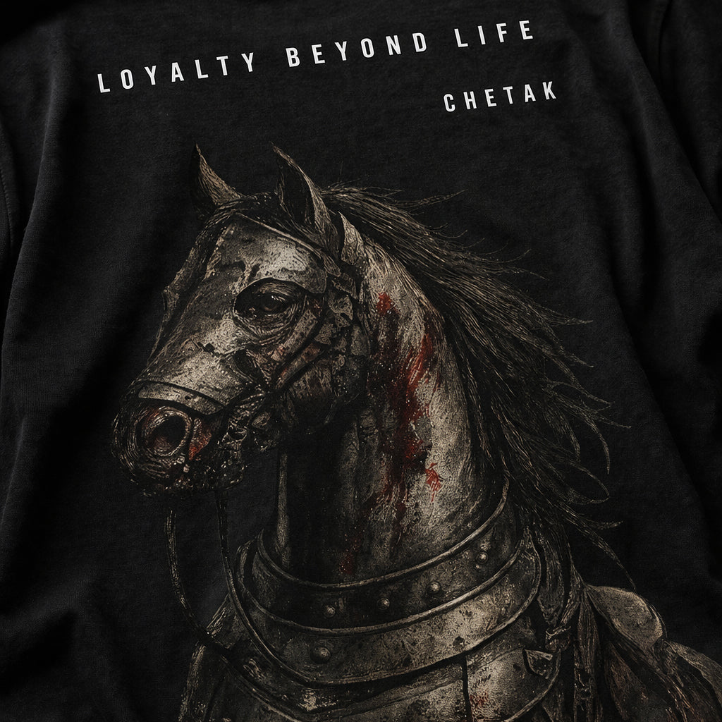 Chetak – Loyalty beyond life - Oversized Back Printed T-Shirt
