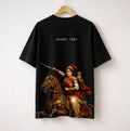 Rani Lakshmi Bai – Fearless - Oversized Back Printed T-Shirt (Black)