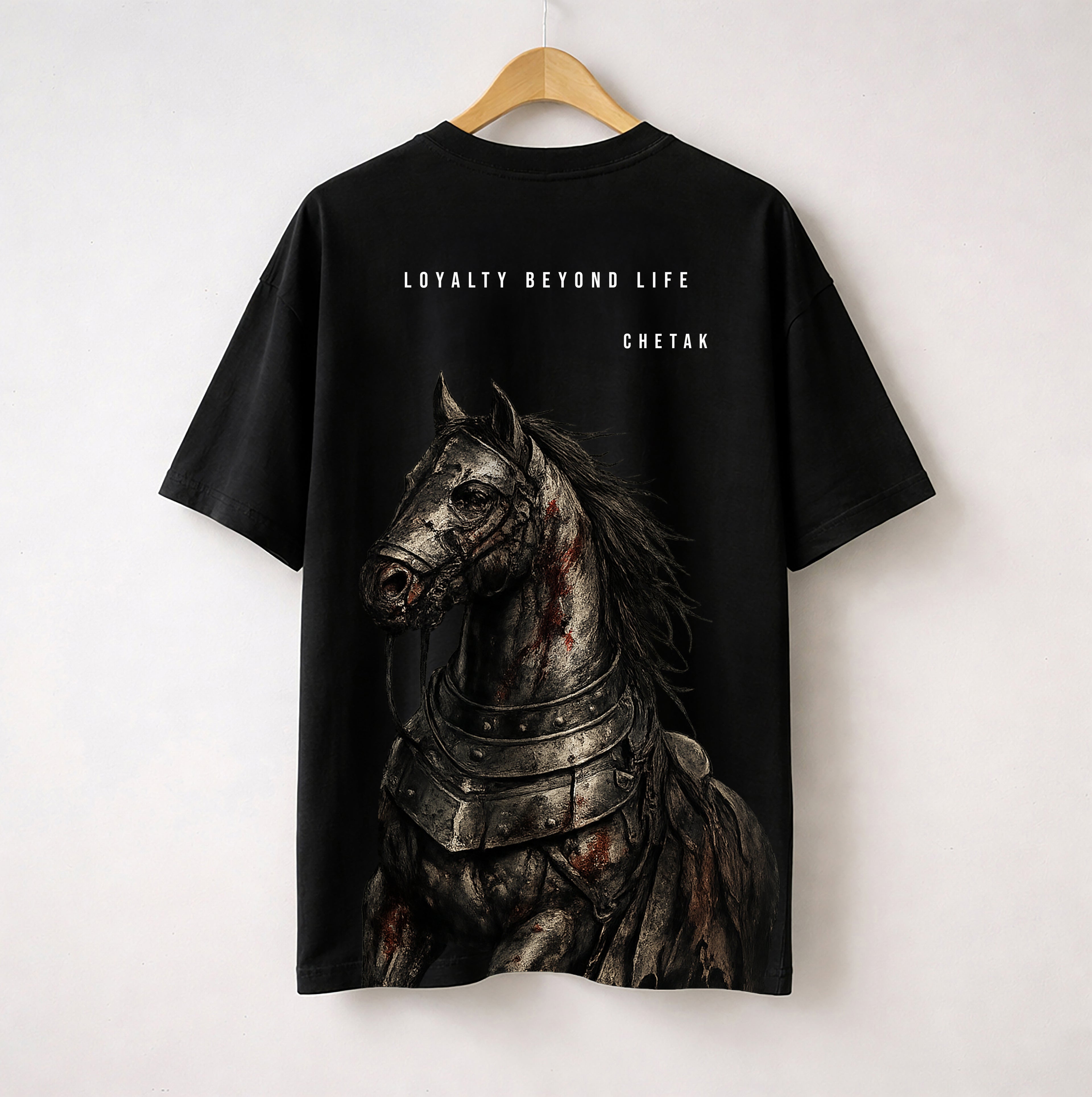 Chetak – Loyalty beyond life - Oversized Back Printed T-Shirt