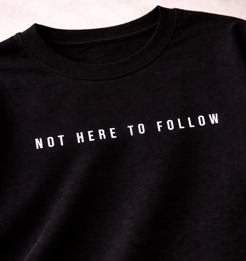 Subhas Chandra Bose - Oversized Printed T-Shirt - Freedom Is Not Given - Black
