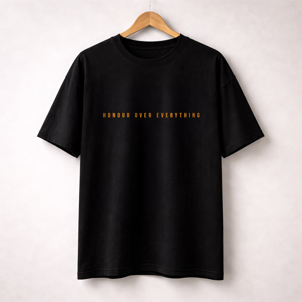 Maharana Pratap – The Unbowed - Oversized Back Printed T-Shirt (Black)