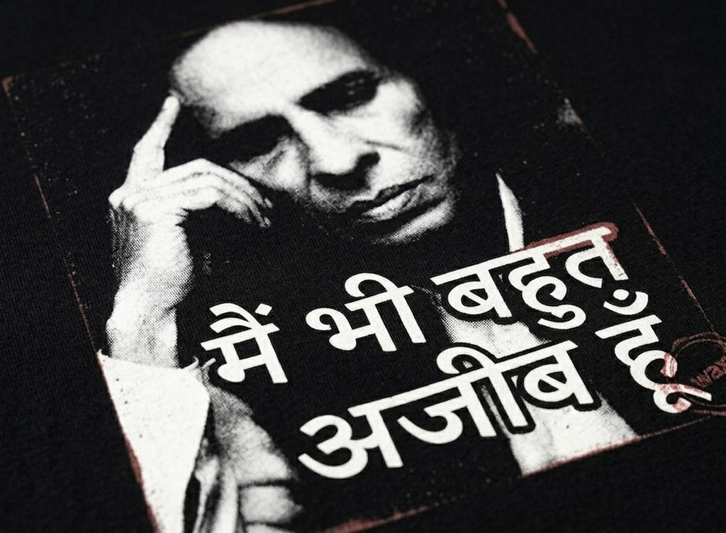Jaun Elia's Poetry of Pain Oversized T-Shirt