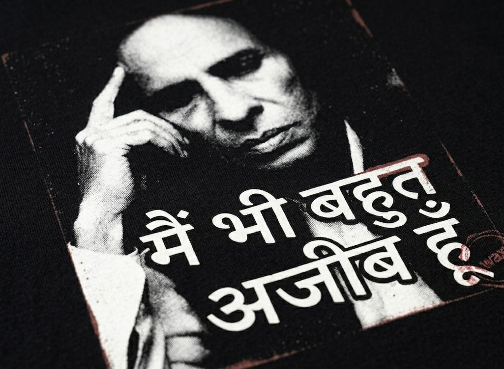 Jaun Elia's Poetry of Pain Oversized T-Shirt