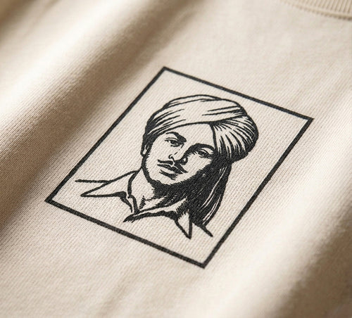 Bhagat Singh Tribute Oversized T-Shirt